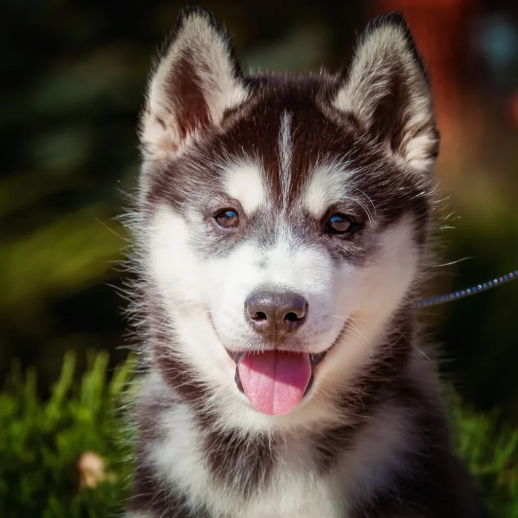 Siberische Huskey Puppy Bruin